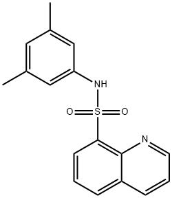 N-(3,5-dimethylphenyl)-8-quinolinesulfonamide Struktur