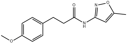 3-(4-methoxyphenyl)-N-(5-methyl-3-isoxazolyl)propanamide Struktur