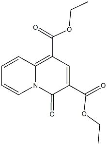 1,3-Dicarboethoxy-4-quinolizone Struktur