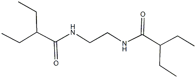 2-ethyl-N-{2-[(2-ethylbutanoyl)amino]ethyl}butanamide Struktur