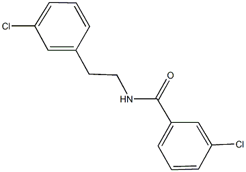 3-chloro-N-[2-(3-chlorophenyl)ethyl]benzamide Struktur