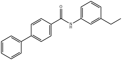 N-(3-ethylphenyl)[1,1'-biphenyl]-4-carboxamide Struktur