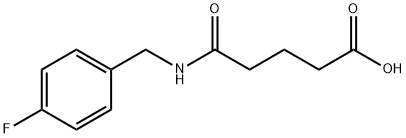 5-[(4-fluorobenzyl)amino]-5-oxopentanoic acid Struktur