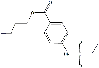 butyl 4-[(ethylsulfonyl)amino]benzoate Struktur