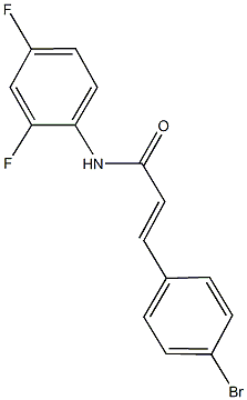 3-(4-bromophenyl)-N-(2,4-difluorophenyl)acrylamide Struktur