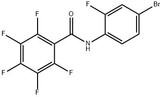 N-(4-bromo-2-fluorophenyl)-2,3,4,5,6-pentafluorobenzamide Struktur