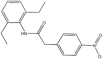 N-(2,6-diethylphenyl)-2-{4-nitrophenyl}acetamide Struktur