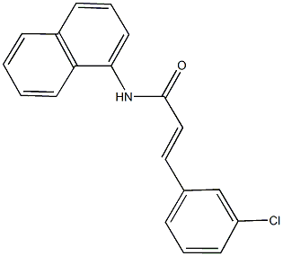 3-(3-chlorophenyl)-N-(1-naphthyl)acrylamide Struktur