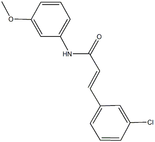 3-(3-chlorophenyl)-N-(3-methoxyphenyl)acrylamide Struktur