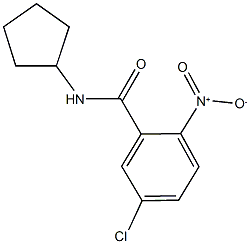 5-chloro-N-cyclopentyl-2-nitrobenzamide Struktur