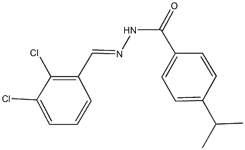 N'-(2,3-dichlorobenzylidene)-4-isopropylbenzohydrazide Struktur