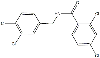 2,4-dichloro-N-(3,4-dichlorobenzyl)benzamide Struktur