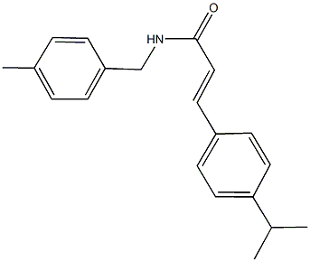 3-(4-isopropylphenyl)-N-(4-methylbenzyl)acrylamide Struktur