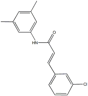 3-(3-chlorophenyl)-N-(3,5-dimethylphenyl)acrylamide Struktur