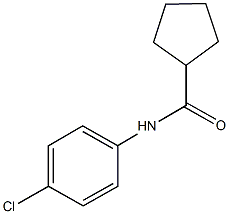 N-(4-chlorophenyl)cyclopentanecarboxamide Struktur