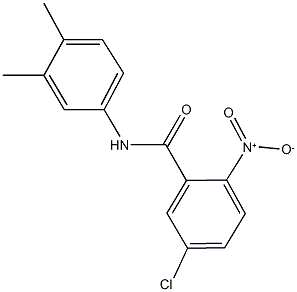 5-chloro-N-(3,4-dimethylphenyl)-2-nitrobenzamide Struktur