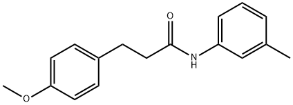 3-(4-methoxyphenyl)-N-(3-methylphenyl)propanamide Struktur