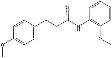 N-(2-methoxyphenyl)-3-(4-methoxyphenyl)propanamide Struktur