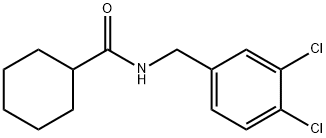 N-(3,4-dichlorobenzyl)cyclohexanecarboxamide Struktur