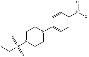 1-(ethylsulfonyl)-4-{4-nitrophenyl}piperazine Struktur