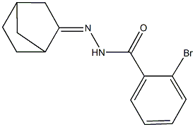 N'-bicyclo[2.2.1]hept-2-ylidene-2-bromobenzohydrazide Struktur