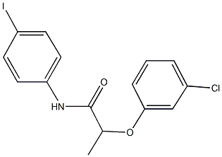 2-(3-chlorophenoxy)-N-(4-iodophenyl)propanamide Struktur