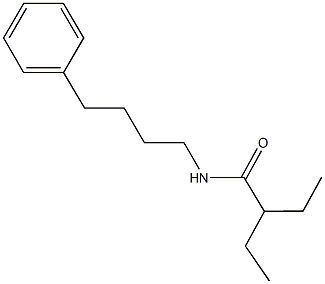 2-ethyl-N-(4-phenylbutyl)butanamide Struktur