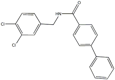 N-(3,4-dichlorobenzyl)[1,1'-biphenyl]-4-carboxamide Struktur