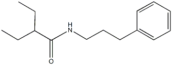 2-ethyl-N-(3-phenylpropyl)butanamide Struktur