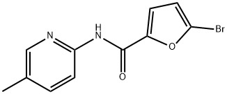 5-bromo-N-(5-methyl-2-pyridinyl)-2-furamide Struktur