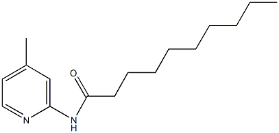 N-(4-methyl-2-pyridinyl)decanamide Struktur