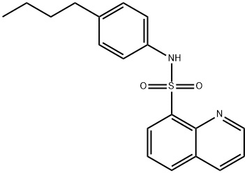 N-(4-butylphenyl)-8-quinolinesulfonamide Struktur