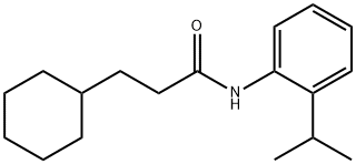 3-cyclohexyl-N-(2-isopropylphenyl)propanamide Struktur