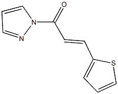 1-[3-(2-thienyl)acryloyl]-1H-pyrazole Struktur