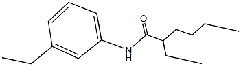 2-ethyl-N-(3-ethylphenyl)hexanamide Struktur