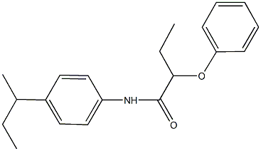 N-(4-sec-butylphenyl)-2-phenoxybutanamide Struktur