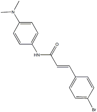 3-(4-bromophenyl)-N-[4-(dimethylamino)phenyl]acrylamide Struktur