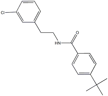 4-tert-butyl-N-[2-(3-chlorophenyl)ethyl]benzamide Struktur