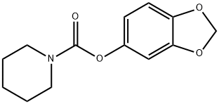 1,3-benzodioxol-5-yl 1-piperidinecarboxylate Struktur