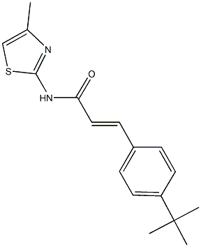 3-(4-tert-butylphenyl)-N-(4-methyl-1,3-thiazol-2-yl)acrylamide Struktur