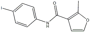 N-(4-iodophenyl)-2-methyl-3-furamide Struktur