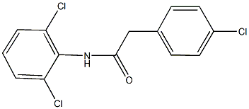 2-(4-chlorophenyl)-N-(2,6-dichlorophenyl)acetamide Struktur