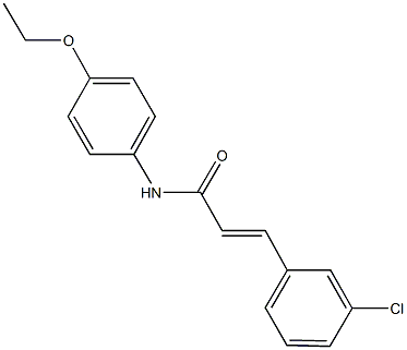 3-(3-chlorophenyl)-N-(4-ethoxyphenyl)acrylamide Struktur