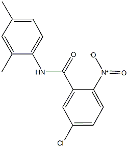 5-chloro-N-(2,4-dimethylphenyl)-2-nitrobenzamide Struktur