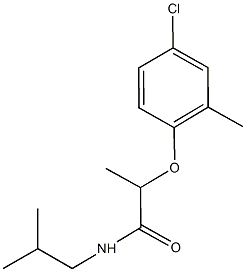 2-(4-chloro-2-methylphenoxy)-N-isobutylpropanamide Struktur