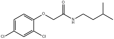 2-(2,4-dichlorophenoxy)-N-isopentylacetamide Struktur