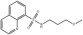 N-(3-methoxypropyl)-8-quinolinesulfonamide Struktur