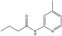 N-(4-methyl-2-pyridinyl)butanamide Struktur