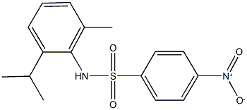 4-nitro-N-(2-isopropyl-6-methylphenyl)benzenesulfonamide Struktur