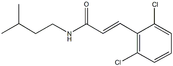 3-(2,6-dichlorophenyl)-N-isopentylacrylamide Struktur